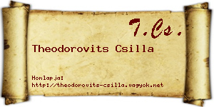 Theodorovits Csilla névjegykártya